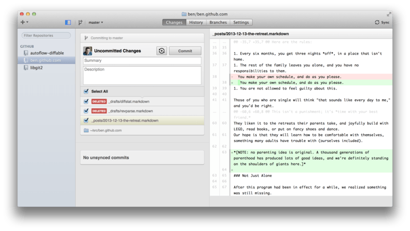 GitHub para Mac.