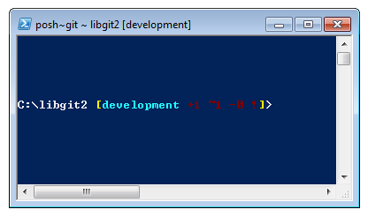 PowerShell avec Posh-git.