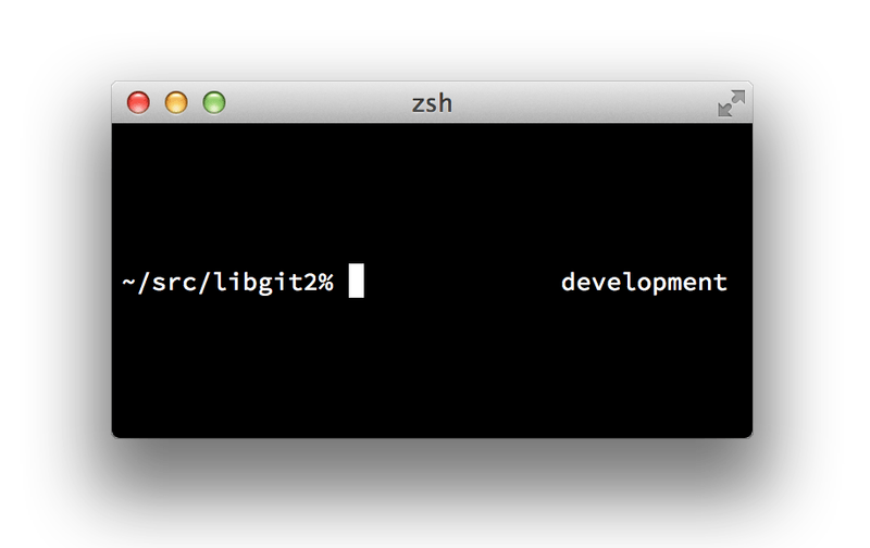 カスタマイズされた `zsh` のプロンプト